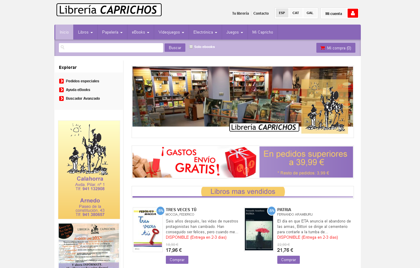 Librería Caprichos