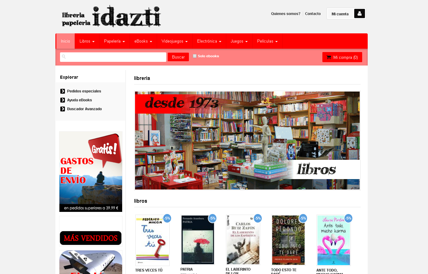 Librería Idazti