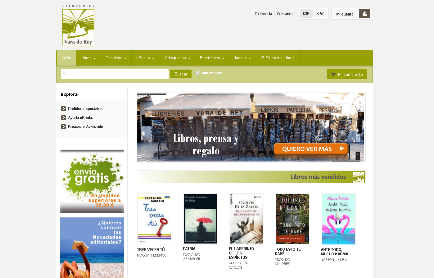 Librería Vara de Rey